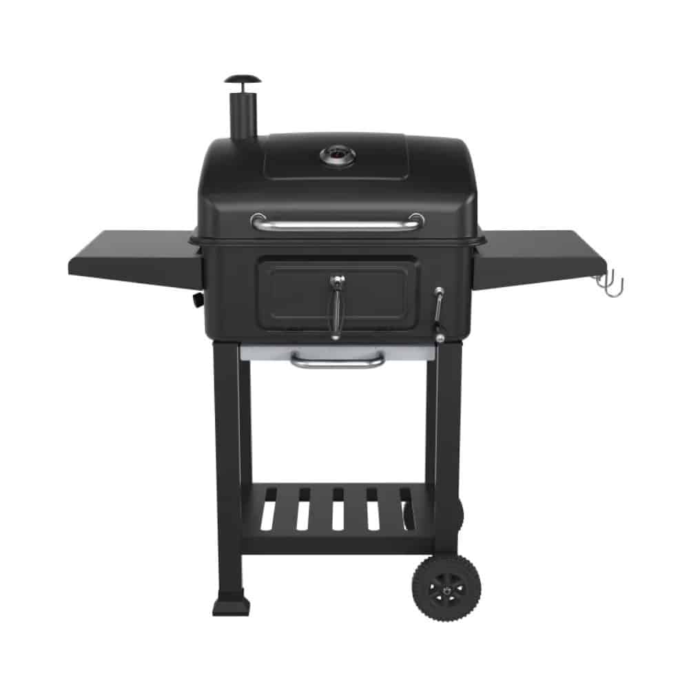 Parrilla Premium Tambor Movil Negra Para Carbon