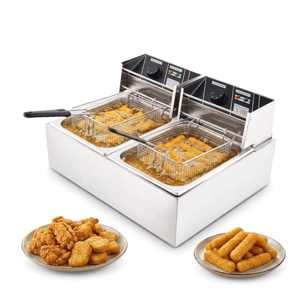Freidora de Aceite de 12 Litros 2 cestas