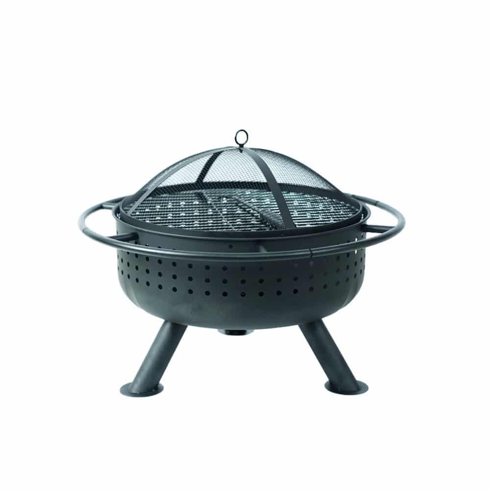 Fogonero Hielera De Acero Negro Para Parrilla Carbón 3 Patas