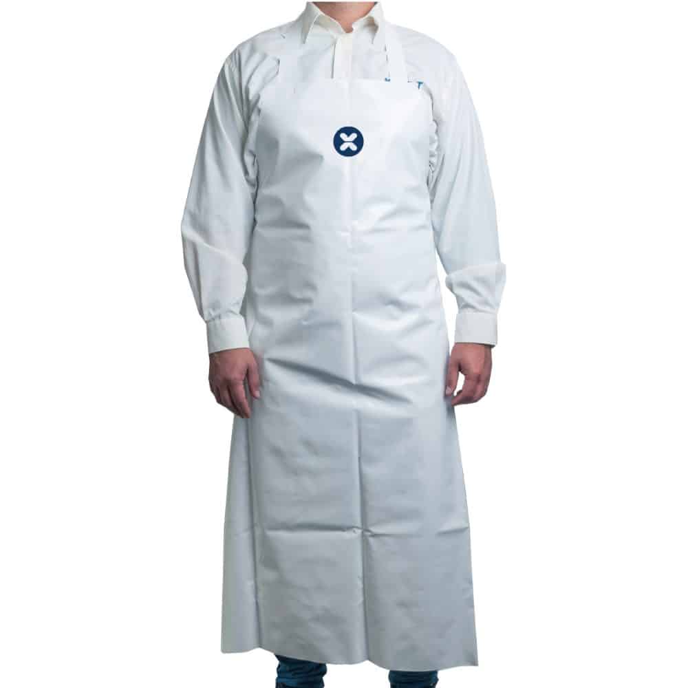 Delantal Tpu Carnicero Para Carnicerías Color Blanco