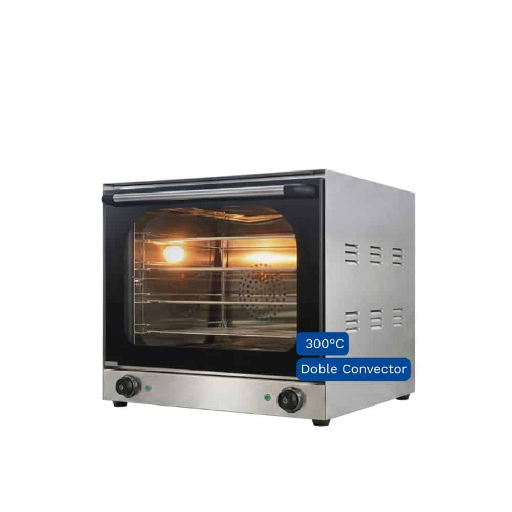 Horno Convector Eléctrico 4 Bandejas 41x32 Pizzero 300°c