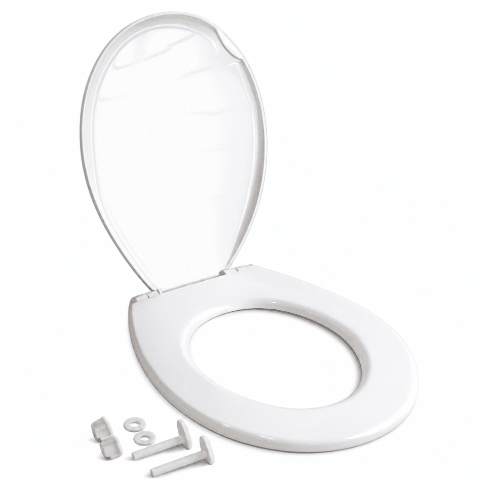 Tapa Para Inodoro Asiento Plástico Pvc Blanco 42 X 37 Cm